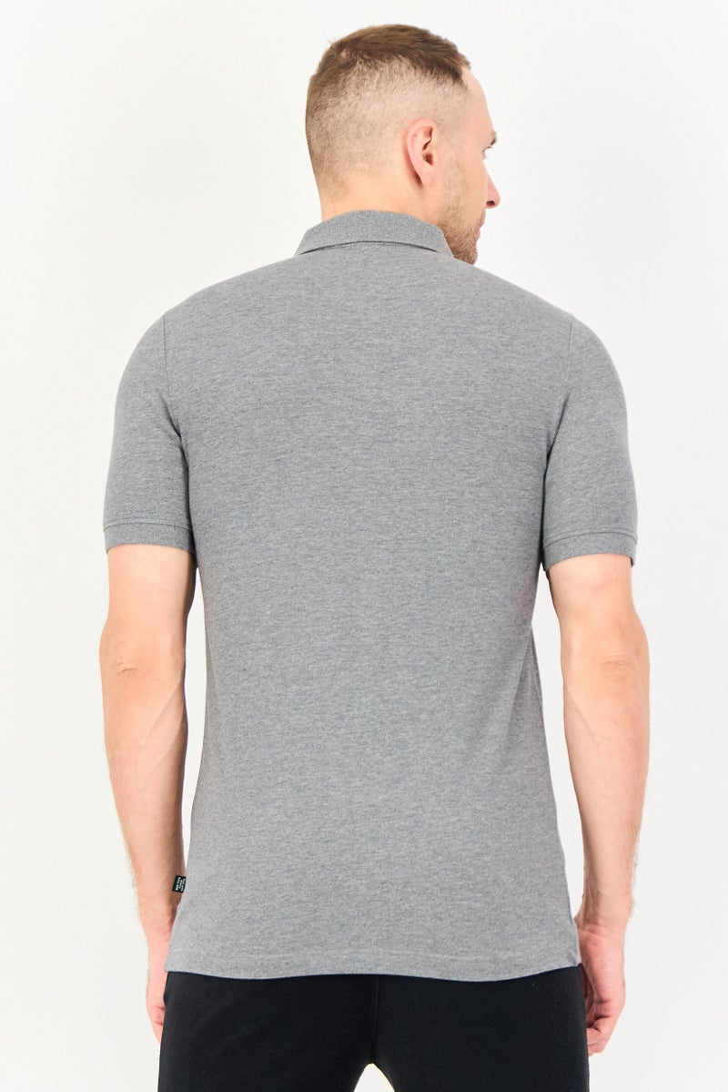 PUMA Men Sportswear Fit Short Sleeve Outdoor Polo Shirt, Grey - Image 3