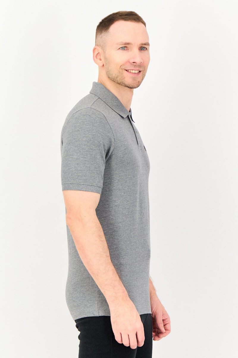 PUMA Men Sportswear Fit Short Sleeve Outdoor Polo Shirt, Grey - Image 4