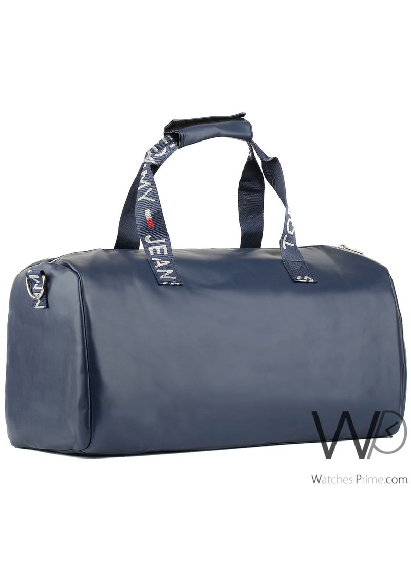 Tommy Hilfiger Plus - Tommy Hilfiger Navy , White , and Red Leather Gym Duffle Men Bag - Image 1