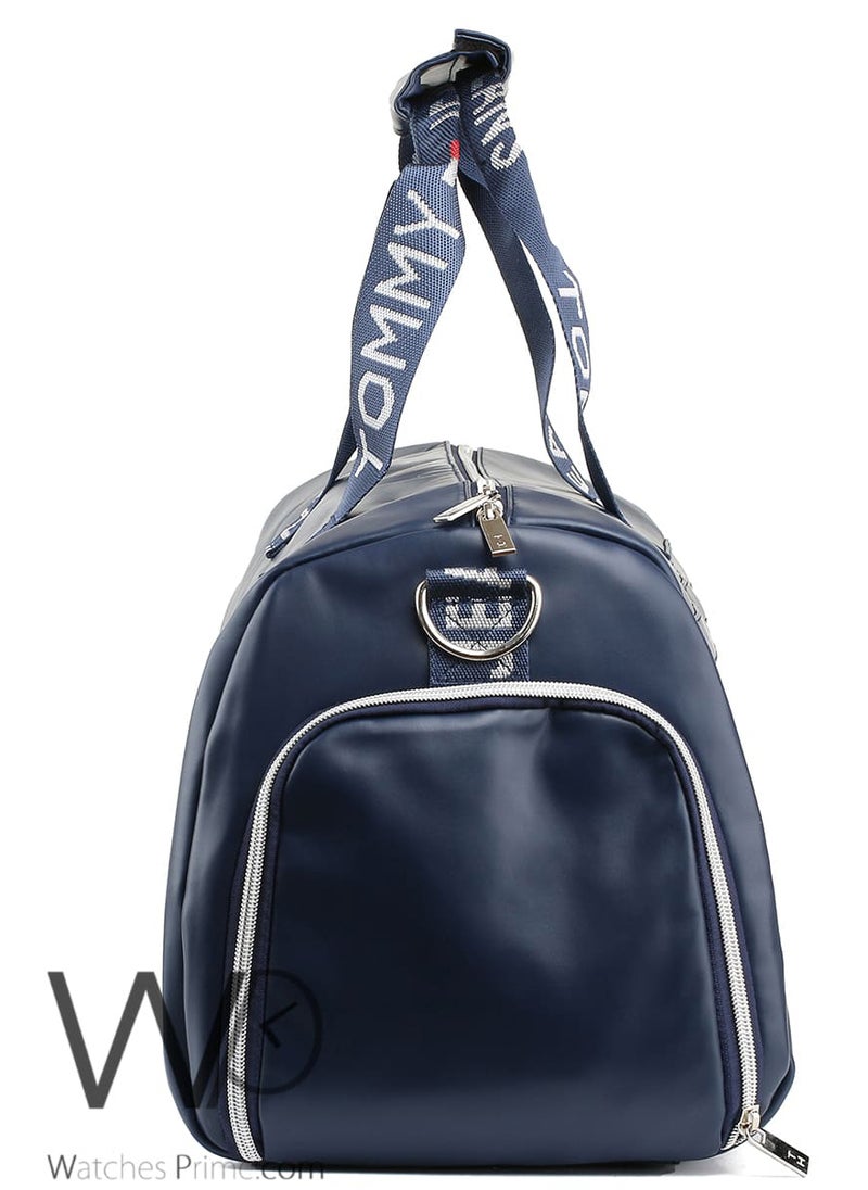 Tommy Hilfiger Plus - Tommy Hilfiger Navy , White , and Red Leather Gym Duffle Men Bag - Image 1
