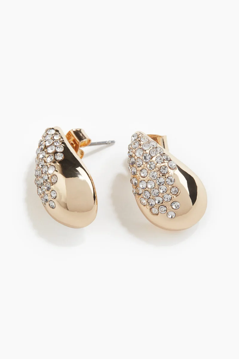 H&M Rhinestone-embellished earrings