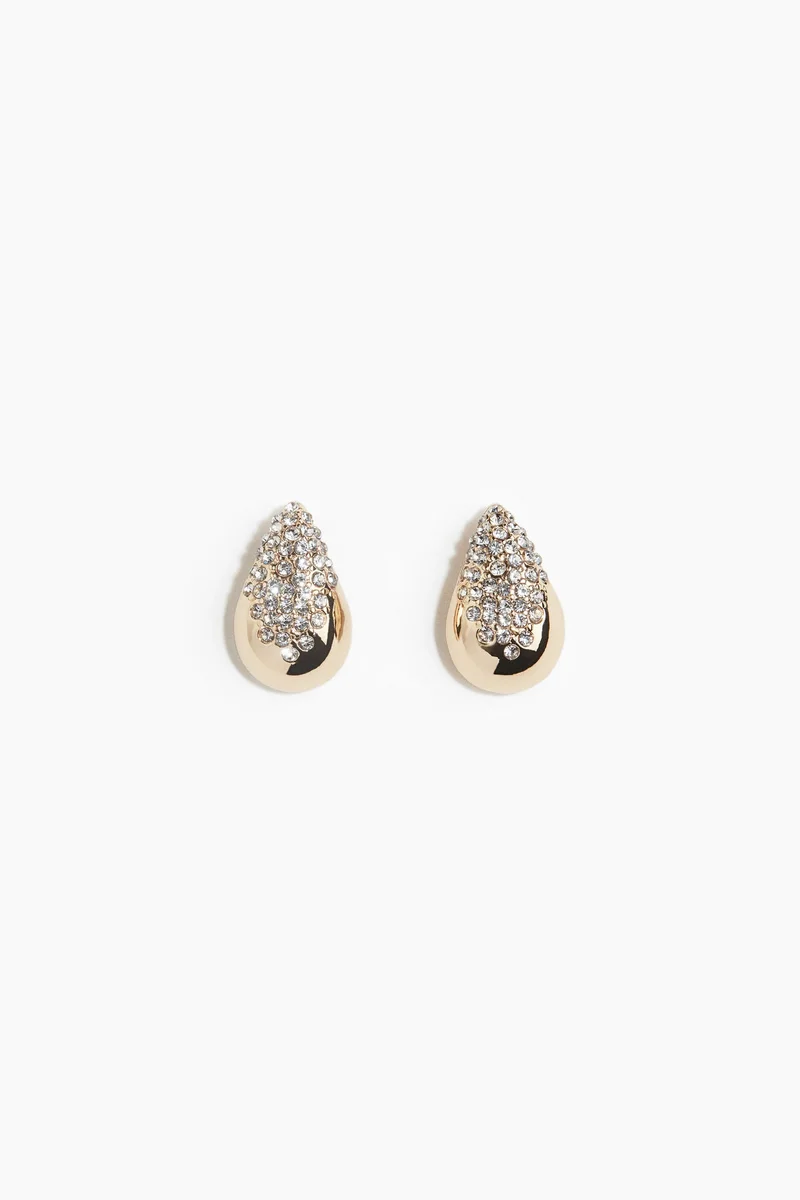 H&M Rhinestone-embellished earrings