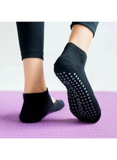 ShebSheb 3 Pairs Pilates Grip Socks for Women,Non Slip Yoga Socks  - Image 3