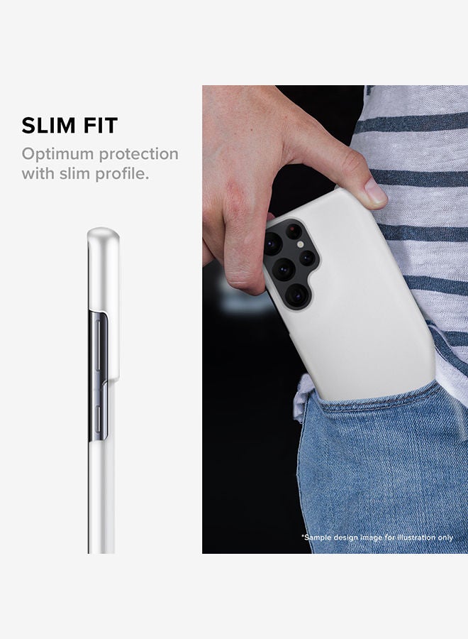 Stylizedd Slim Cover for Samsung Galaxy S22 Ultra 5G Case Snap Classic Series Mobile Cover Hard PC Shield Matte Finish Print -Qatar-Player-Bassam - Image 4