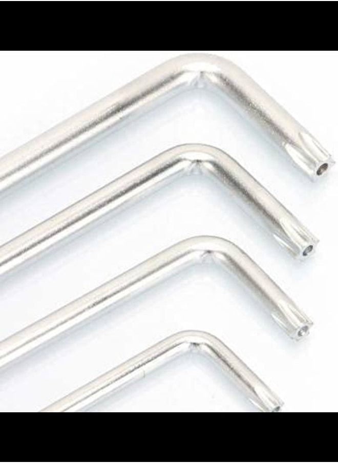 ABBASALI - Wrench Set Star Key Set 9 Pieces  Star Screwdriver  Repair Tool Set Folding Allen Key Set (Long) - Image 1