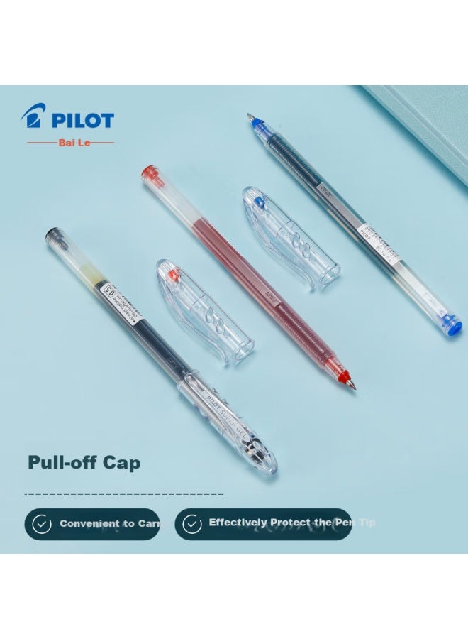 Pilot Sg - Large Capacity Gel Pen, Signature Pen, Student And Office Pen, Smooth Writing, Quick-Drying Ink Pen, Bl-Sg 0.5Mm, Blue, 12-Pack - Image 4