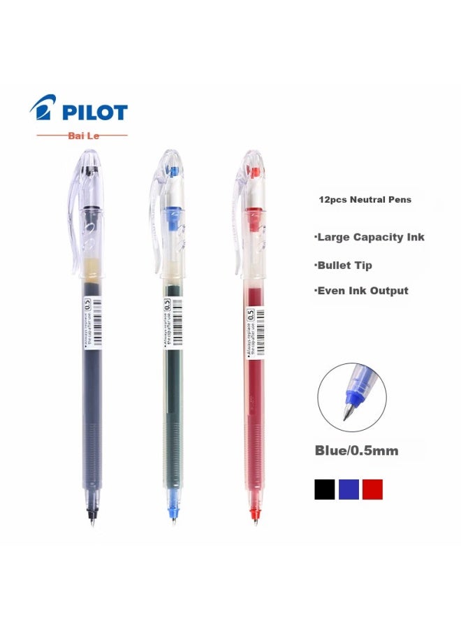 Pilot Sg - Large Capacity Gel Pen, Signature Pen, Student And Office Pen, Smooth Writing, Quick-Drying Ink Pen, Bl-Sg 0.5Mm, Blue, 12-Pack - Image 5