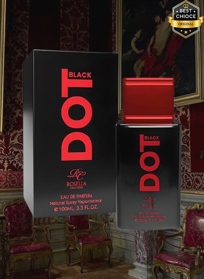 Rosella 3 Pieces Dot Black Perfume For Unisex 100ml EDP - Image 2