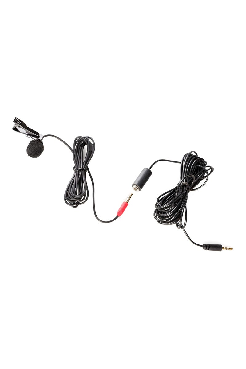Saramonic Saramonic SR-LMX1+ Lavalier Microphone for Apple iPhone & Android Smartphones – Professional Clip-On Mic with 3.5mm TRRS Jack – Black - Image 5