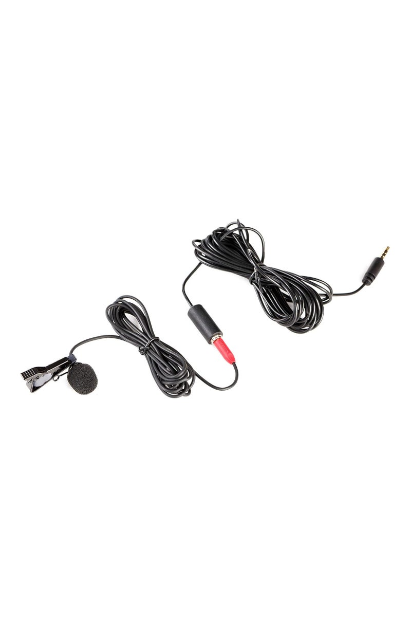 Saramonic Saramonic SR-LMX1+ Lavalier Microphone for Apple iPhone & Android Smartphones – Professional Clip-On Mic with 3.5mm TRRS Jack – Black - Image 4