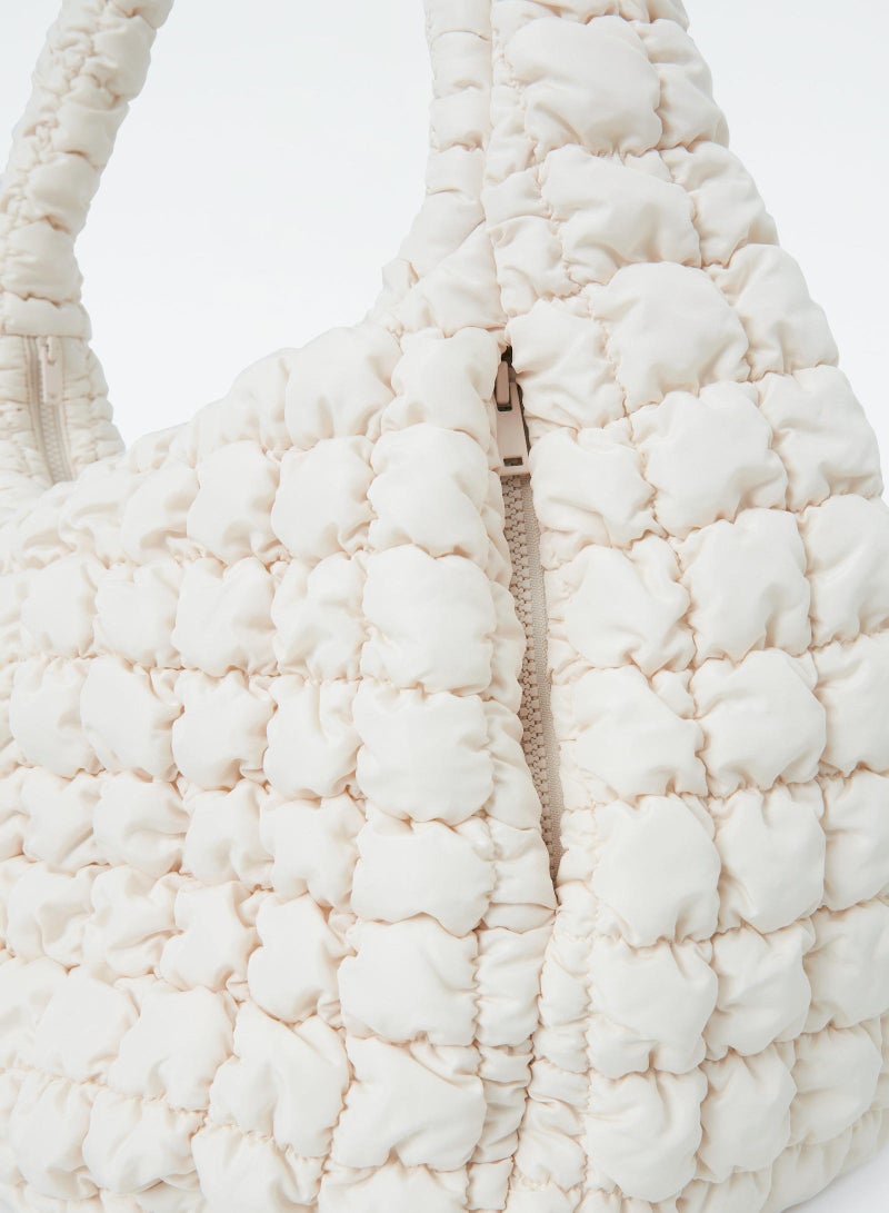 كوش حقيبة كوس السحابية الكبيرة ذات الملمس المتقاطع - Image 2