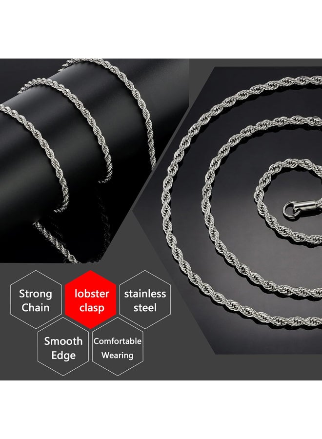 HolyFast Twist Chain Necklace - Stainless Steel Rope Jewelry for Men & Women - Image 4