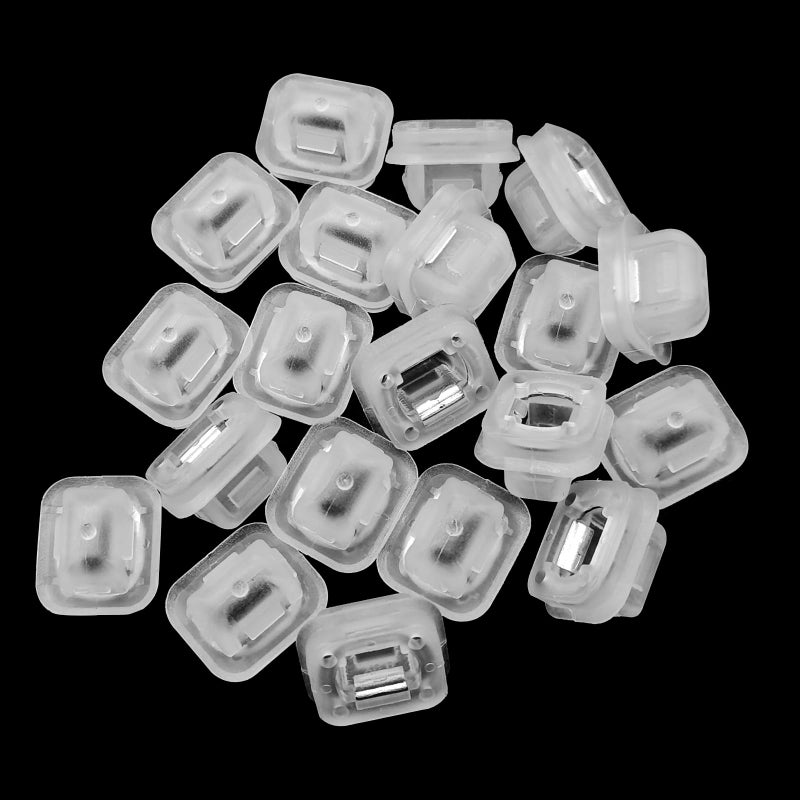 Flygun 20 PCS Auto Interior Door Molding Fixers 047 x 066 Pushin Wood Grain Grommet Door Panel Clips AntiWear Car Interior Trim Strips for BMW E38 E39 M5 E60 White
