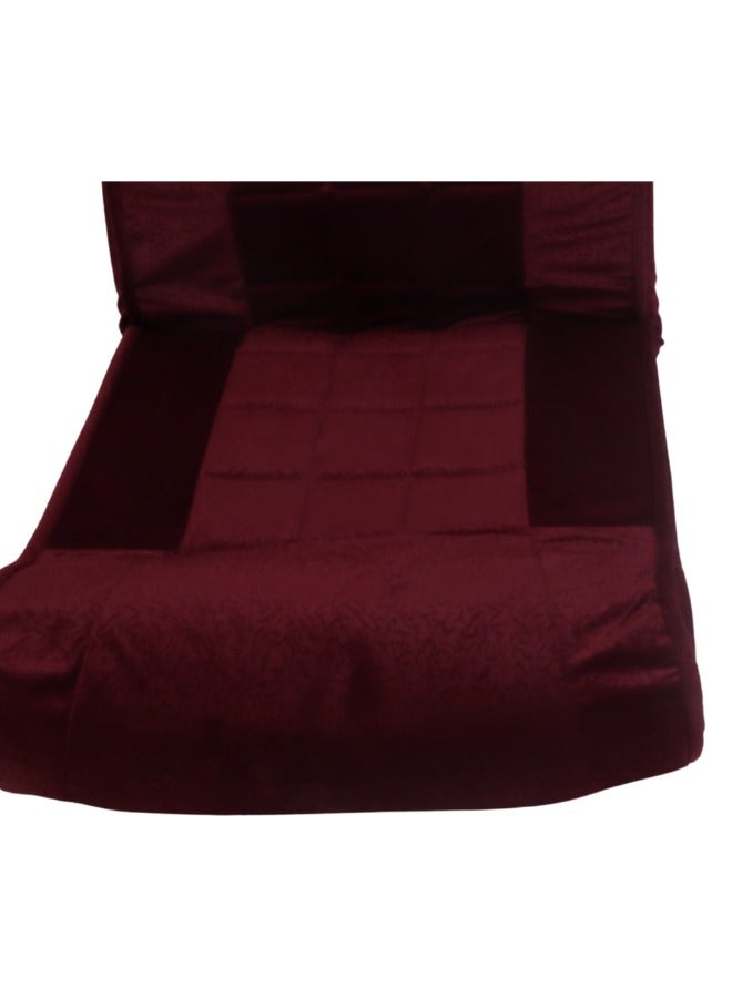 SMART HOME Folding Floor Chair with Fully Adjustable Backrest, Soft Velvet Upholstered Chair with Comfortable Inner Padding Suitable for Travel, Picnics, Camping and Outdoor Enjoyment - Image 5