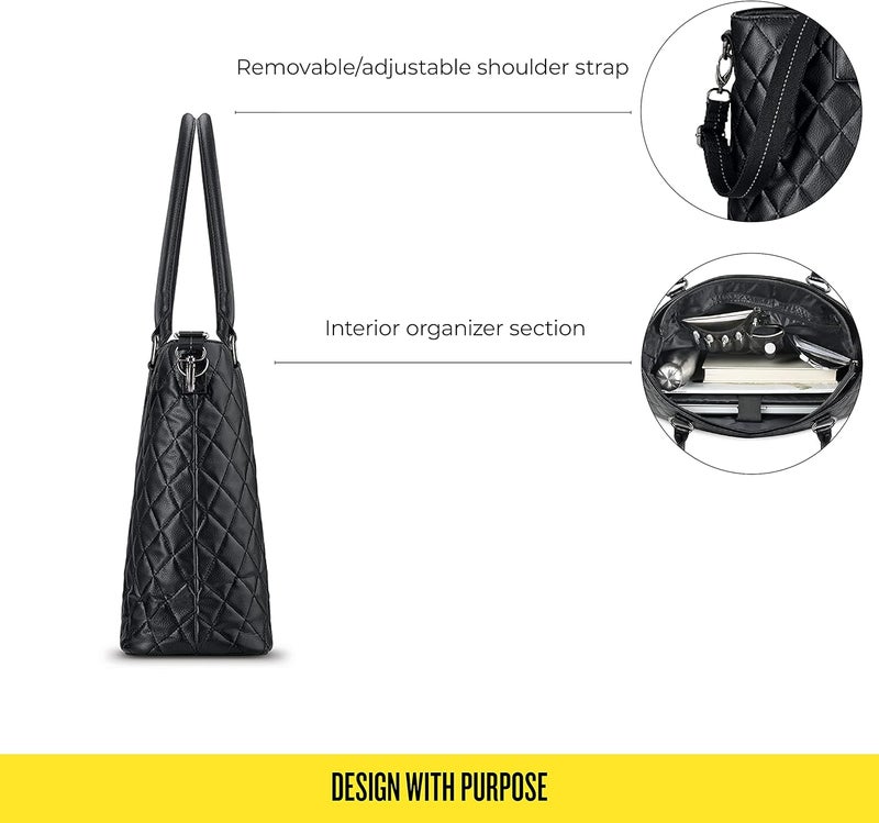 Solo Solo Waldorf 156 Inch Laptop Tote Black - Image 3