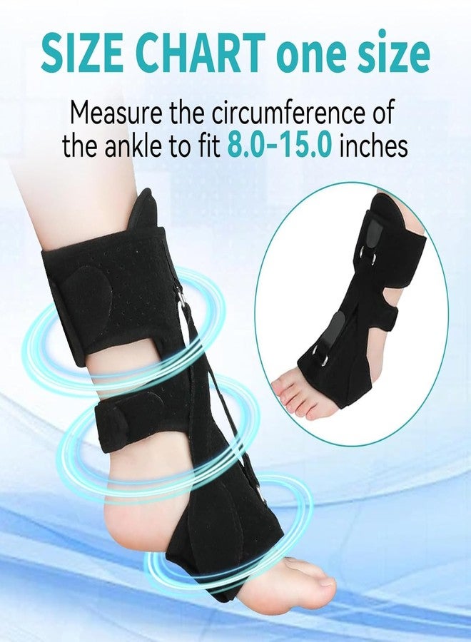 Plantar Fasciitis Night Splint-Upgrade 3 Adjustable Plantar Facetious Relief Brace，Night Splint for Plantar Fasciitis Women & Men,Eases Plantar Fasciitis Foot Drop Achilles Tendonitis (Black, 1PC) - Image 2