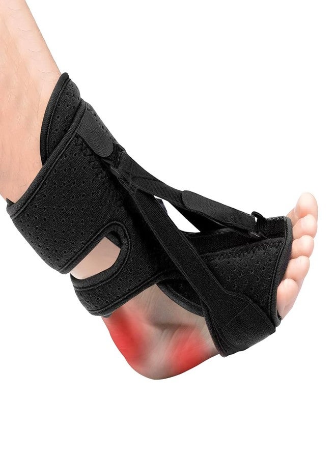 Plantar Fasciitis Night Splint-Upgrade 3 Adjustable Plantar Facetious Relief Brace，Night Splint for Plantar Fasciitis Women & Men,Eases Plantar Fasciitis Foot Drop Achilles Tendonitis (Black, 1PC) - Image 1