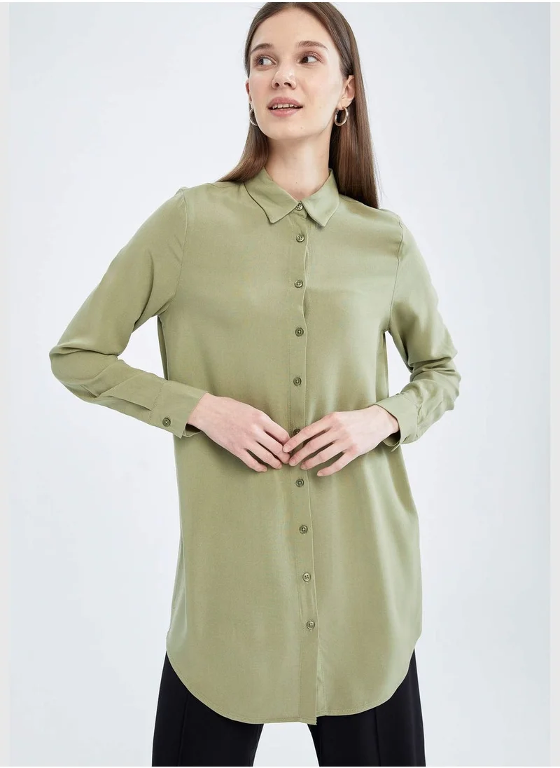 ديفاكتو Regular Fit Long Sleeve Tunic