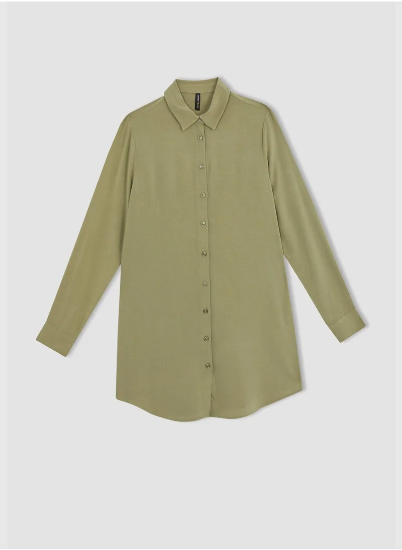 ديفاكتو Regular Fit Long Sleeve Tunic