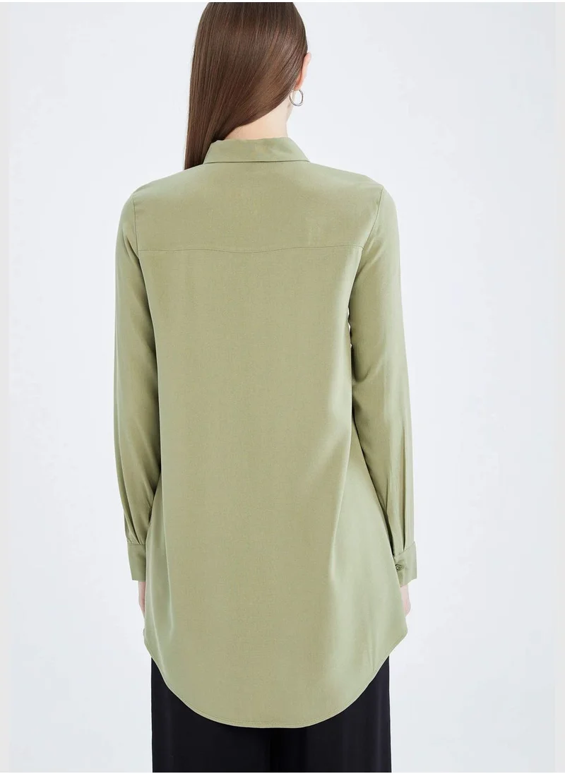 ديفاكتو Regular Fit Long Sleeve Tunic