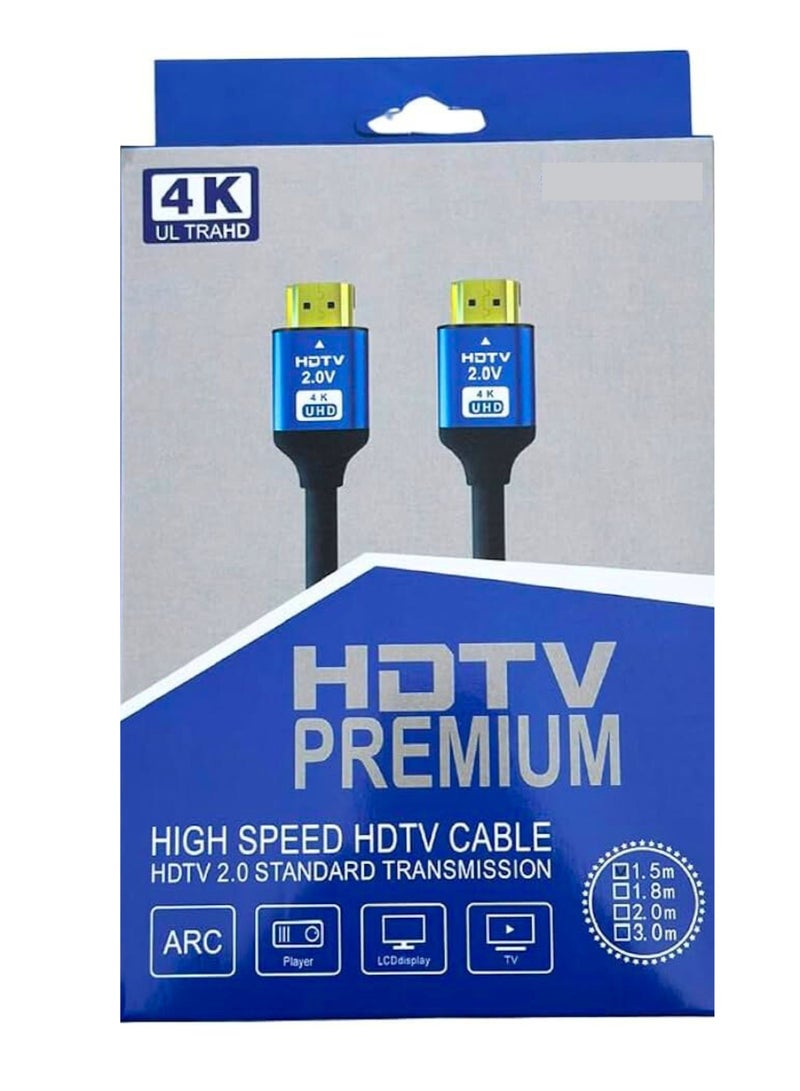 Terabyte High Speed HDTV Cable 2.0 Standard Transmission 1.5m - Image 1