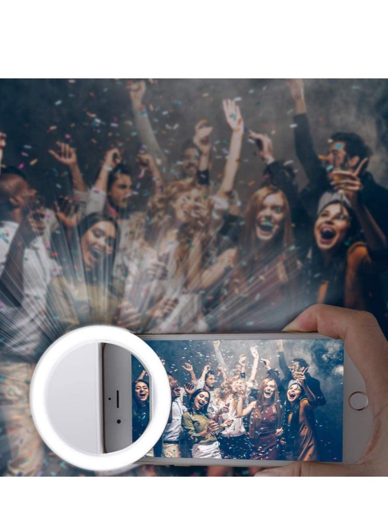 Portable Clip on Ring Selfie Light Flash with 36 Rechargeable LED for Phone Laptop iPad Photography Camera Video - Image 2