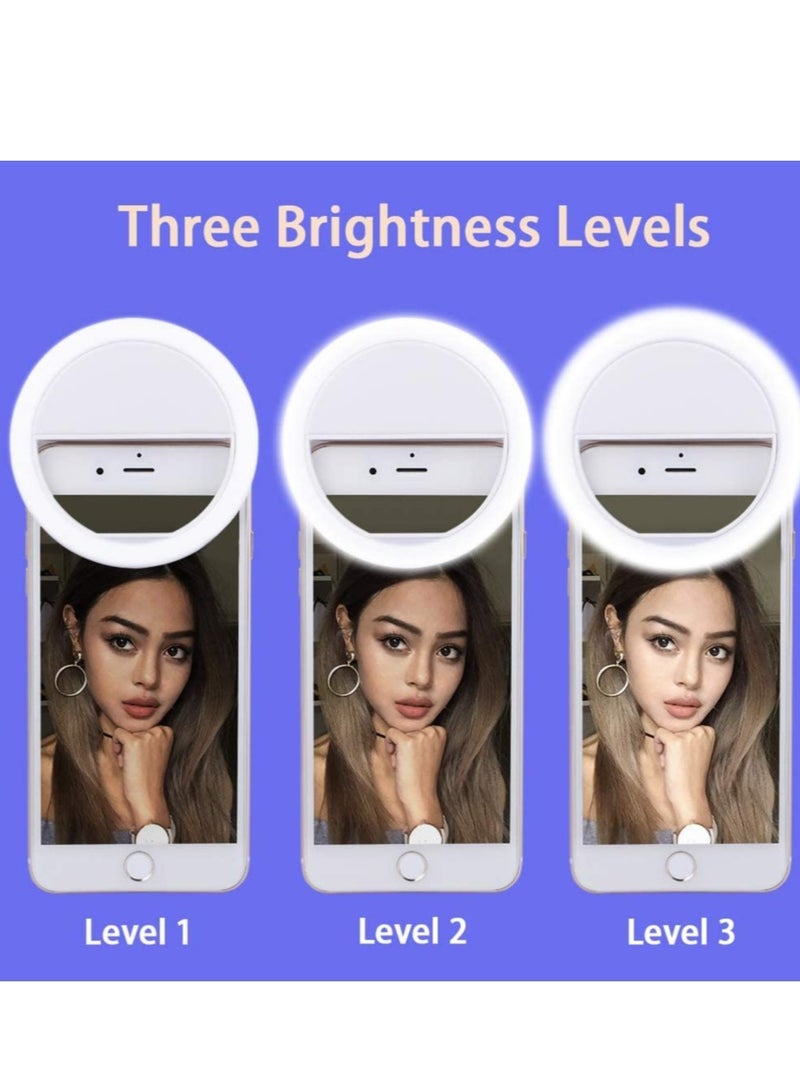Portable Clip on Ring Selfie Light Flash with 36 Rechargeable LED for Phone Laptop iPad Photography Camera Video - Image 5