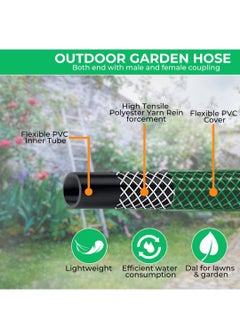 Generic 20-Meter Garden Hose Set with Thread Connectors and Sprayer - Lightweight and Durable, No-Kink with High-Performance Connectors, Lead-Free, Drinking Water Safe  - Image 4