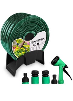 Generic 20-Meter Garden Hose Set with Thread Connectors and Sprayer - Lightweight and Durable, No-Kink with High-Performance Connectors, Lead-Free, Drinking Water Safe  - Image 1