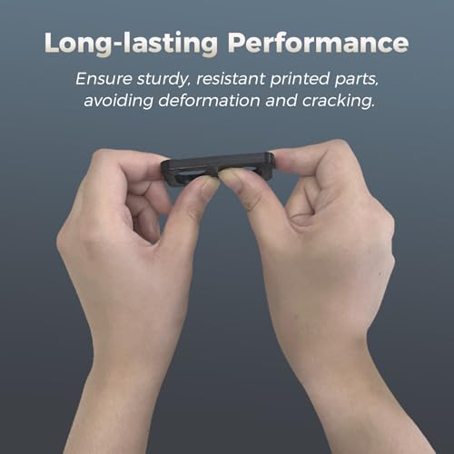 FLASHFORGE فيلم فلاشفورج ABS برو 1.75 مم تيتانيوم محترق، خيوط طابعة ثلاثية الأبعاد 1 كجم (2.2 رطل) بكرة - دقة أبعاد +/- 0.02 مم، تشوه حراري أقل من 90℃، رائع لطباعة الأجزاء الوظيفية المقاومة للحرارة - Image 5