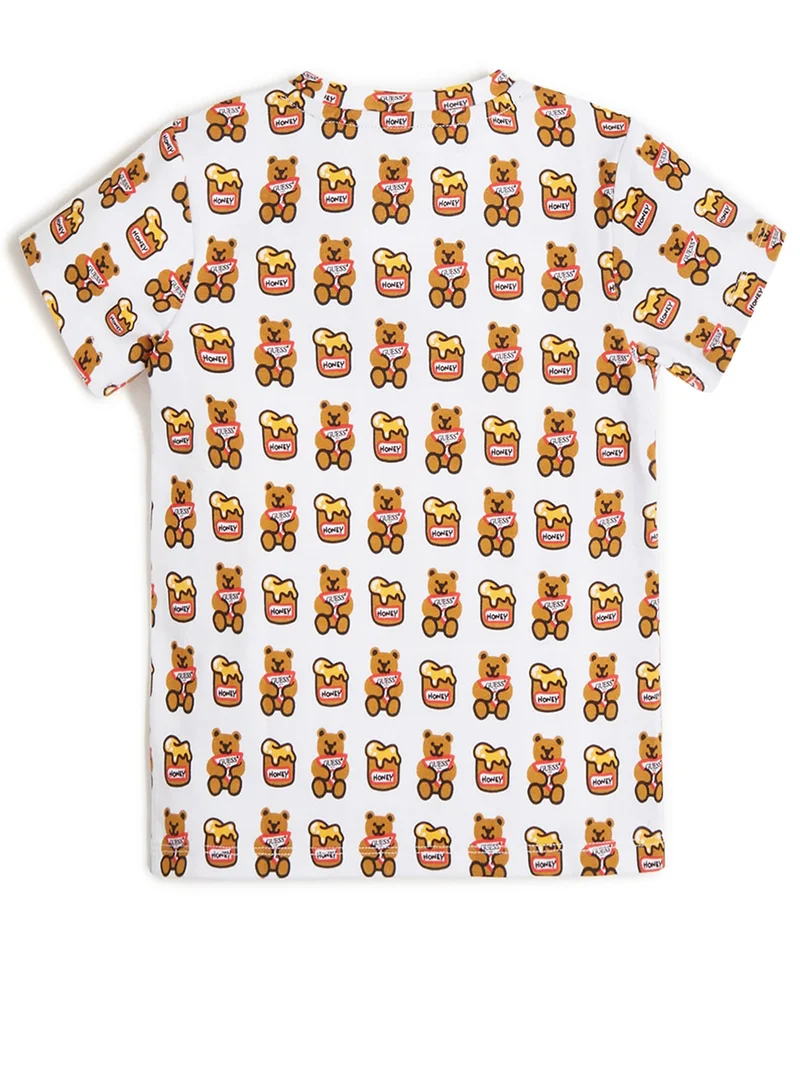 GUESS Kids Slogan Crew neck T-Shirt