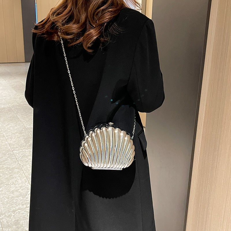 Dinner Bag Women''s Clutch Bag African and Fashion Acrylic Bag Shell Bag Cosmetic Bag Shoulder Crossbody - Image 3
