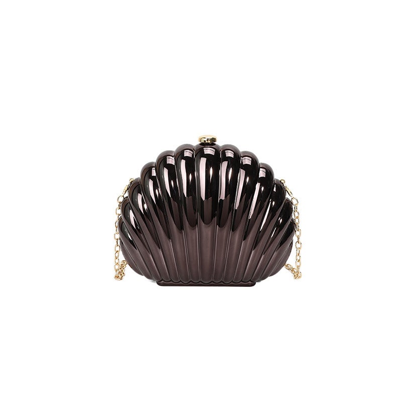 Dinner Bag Women''s Clutch Bag African and Fashion Acrylic Bag Shell Bag Cosmetic Bag Shoulder Crossbody - Image 1