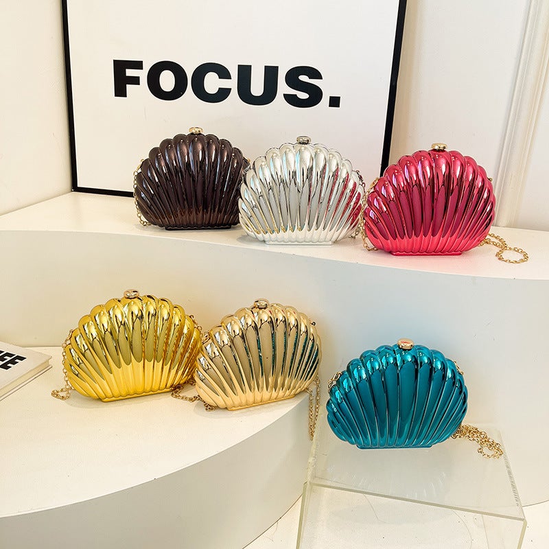 Dinner Bag Women''s Clutch Bag African and Fashion Acrylic Bag Shell Bag Cosmetic Bag Shoulder Crossbody - Image 4