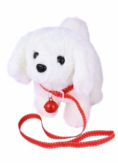 Excefore Plush Interactive Toy Electronic Pet Plush Golden Retriever Toy Puppy Electronic Interactive Pet Dog Can Walking Barking Tail Wagging Stretching Companion Animal for Kids (Bichon)  - Image 1