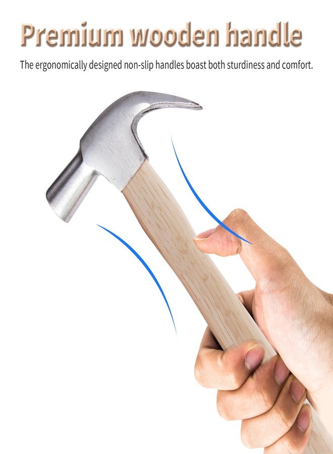 FOCMKEAS 2 pcs Premium Oak Hammer Handle Replacement 32cm Long Wood Tool Handle,Ball Peen Hammer Handles with a Steel Wedges Suitable for Small Hammers or Axes with 22×15mm Tenons - Image 3