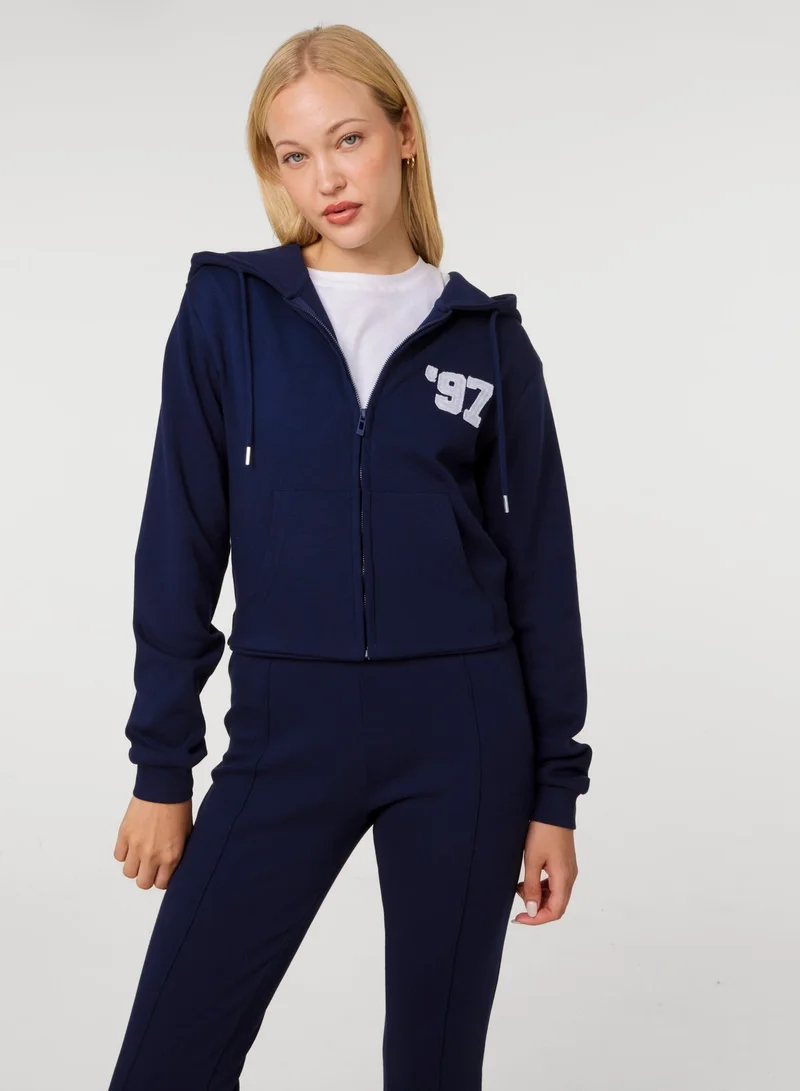 بينك فانيلا 97 Zip Through Hoodie