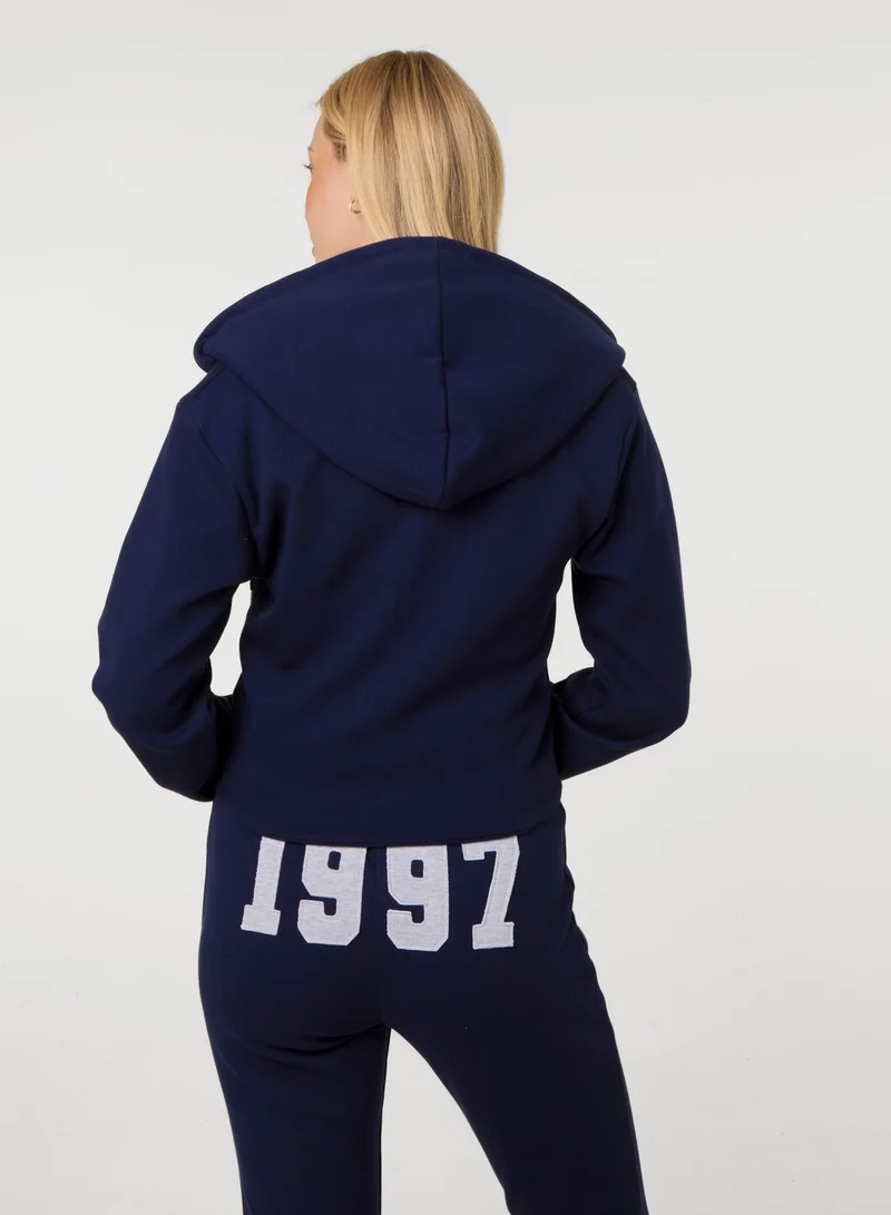 بينك فانيلا 97 Zip Through Hoodie
