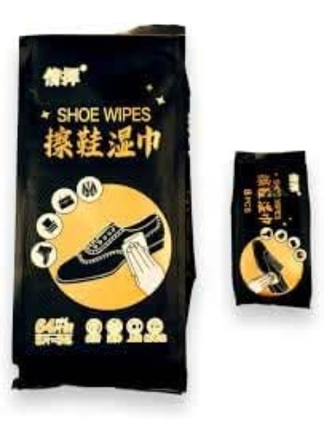 مناديل مبللة لتنظيف الأحذية الجلدية، إزالة الأوساخ والبقع، للاستخدام اليومي والسفر - Image 2