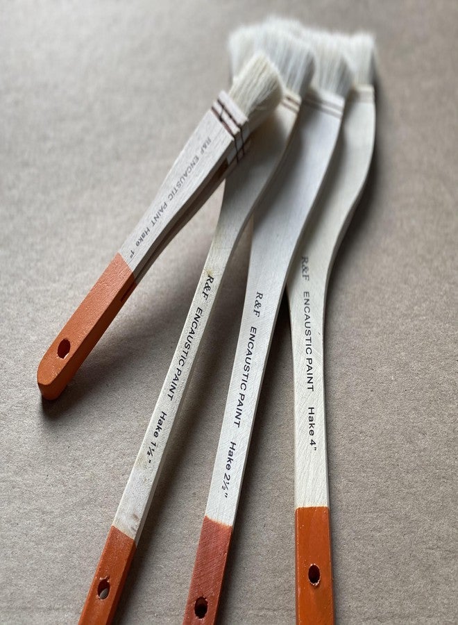 R&F Handmade Paints Hake Encaustic Brush, 4-Inch - Image 3