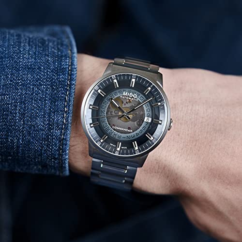 MIDO Commander Gradient - Swiss Automatic Watch for Men - Blue Dial - Case 40mm - M0214071141101 - Image 4