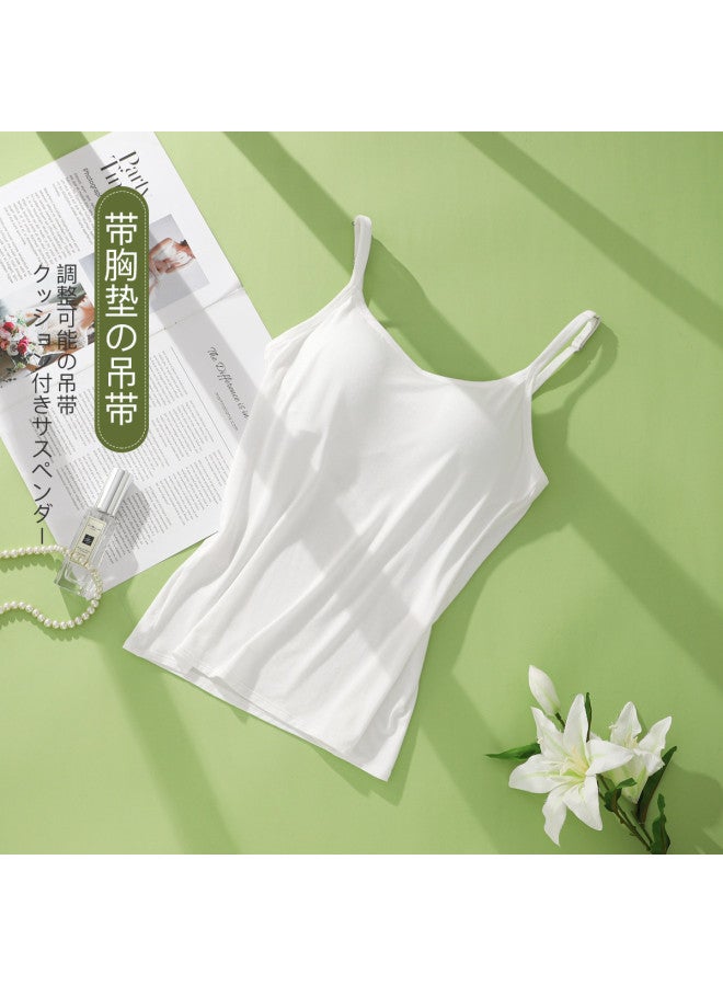 Top melon Braless Backless Camisole With Removable Padded Inserts And Adjustable Straps For Women - Image 5