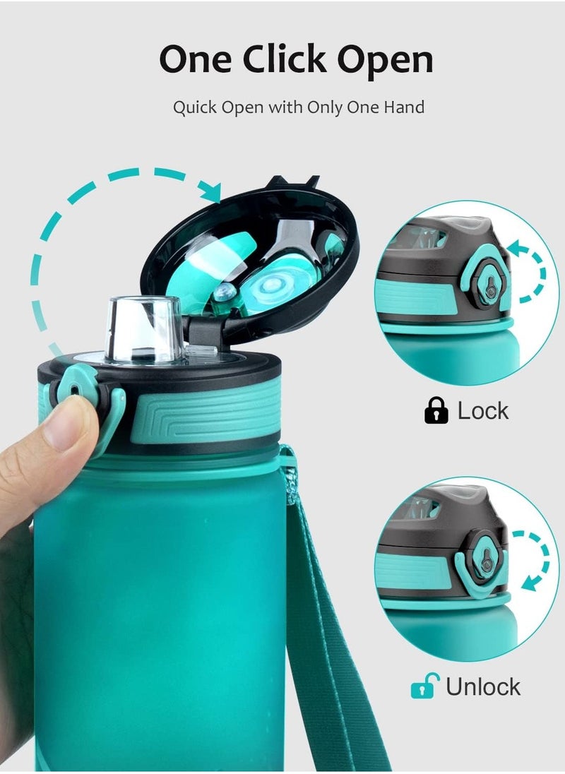 KANGZYUAN 1L Sports Water Bottle - BPA-Free, Leak-Proof, Tritan Gym Bottle with Flip Top & Strainer for Fitness & Outdoor  - Image 4