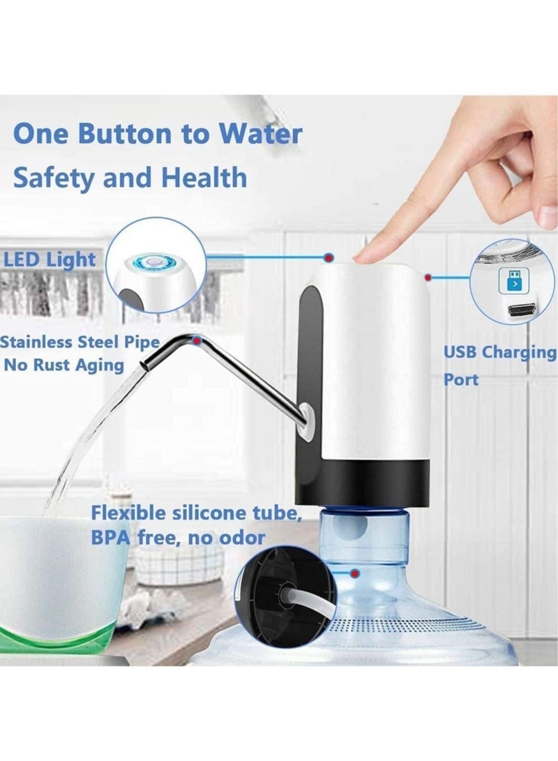 Y&D Water Bottle Pump,5 Gallon Dispenser USB Rechargeable Automatic Dispenser,30Days Battery Life, Universal Portable Switch  - Image 2