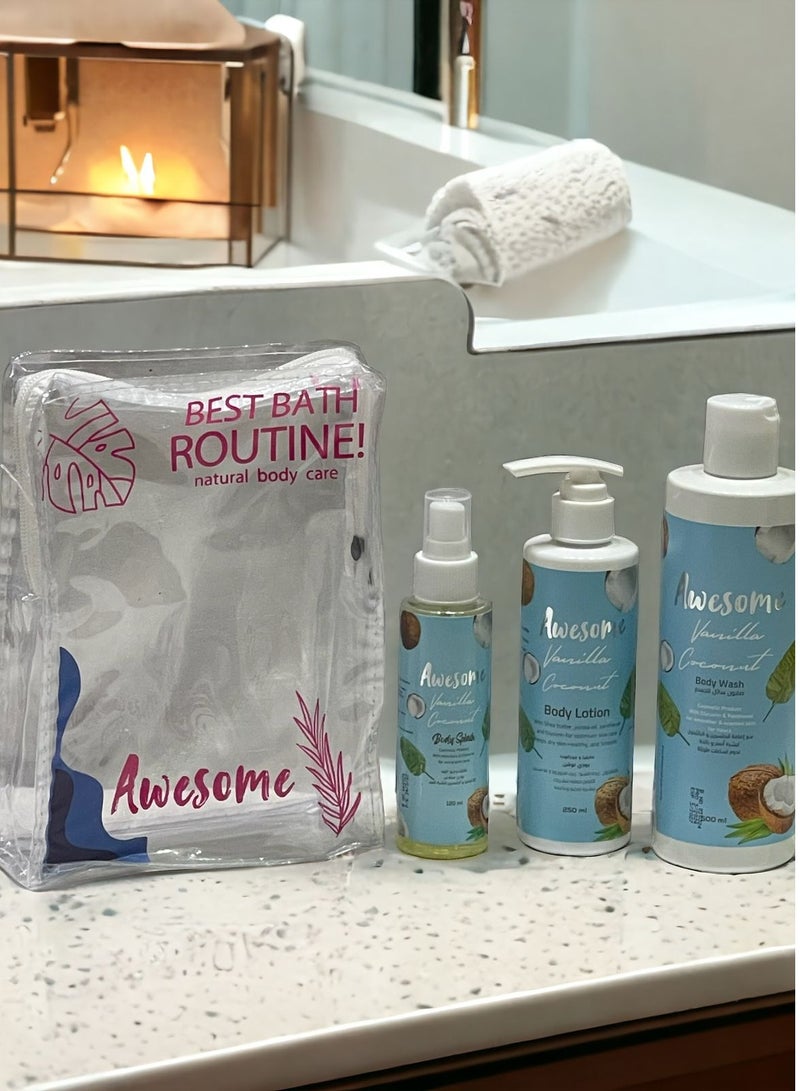 Awesome Vanilla coconut Skin Care Set - Image 1