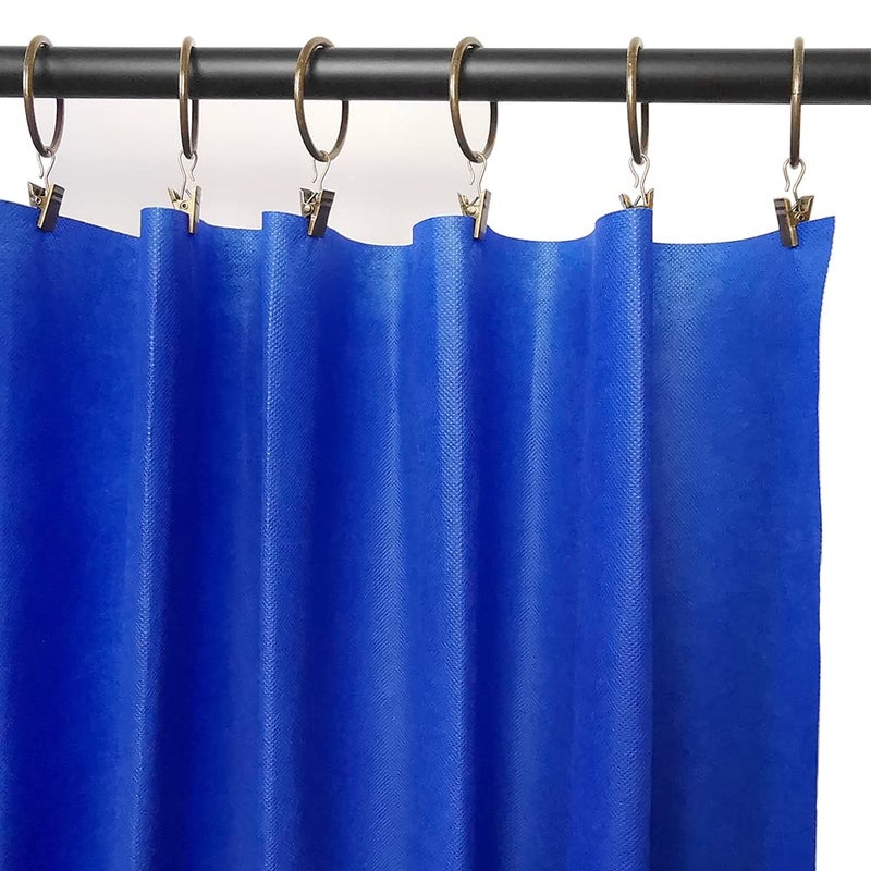 LLPJS 20 Pack Metal Curtain Rings with Clips, Curtain Clip Rings Hooks for Hanging Drapery Drapes Bows, Curtain Rod Rings 1.5 inch Interior Diameter, Bronze - Image 5