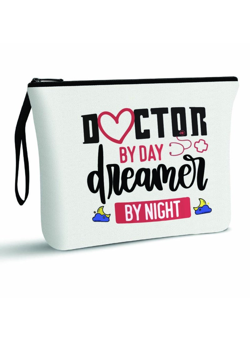PRINTSHOP4ME Doctors Day Cosmetic Bag for Women - Stylish Doctors Day Gift for Women - Doctors Day Thank You Gift - Cosmetic Bag for Women Doctors - Image 1