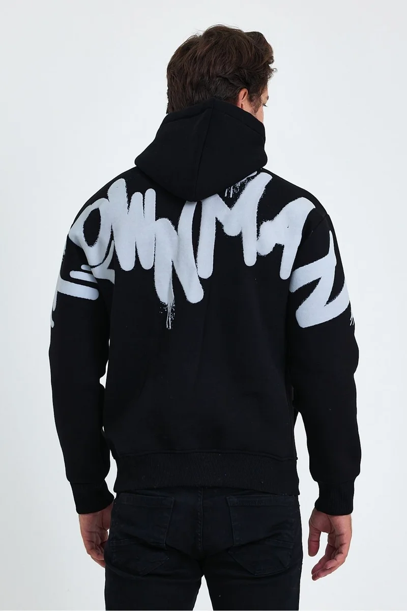 كوول تارز Cool Style Men's Standard Fit Regular Cut Polar Fleece Inside 3 Thread Hooded Cotton Sweatshirt
