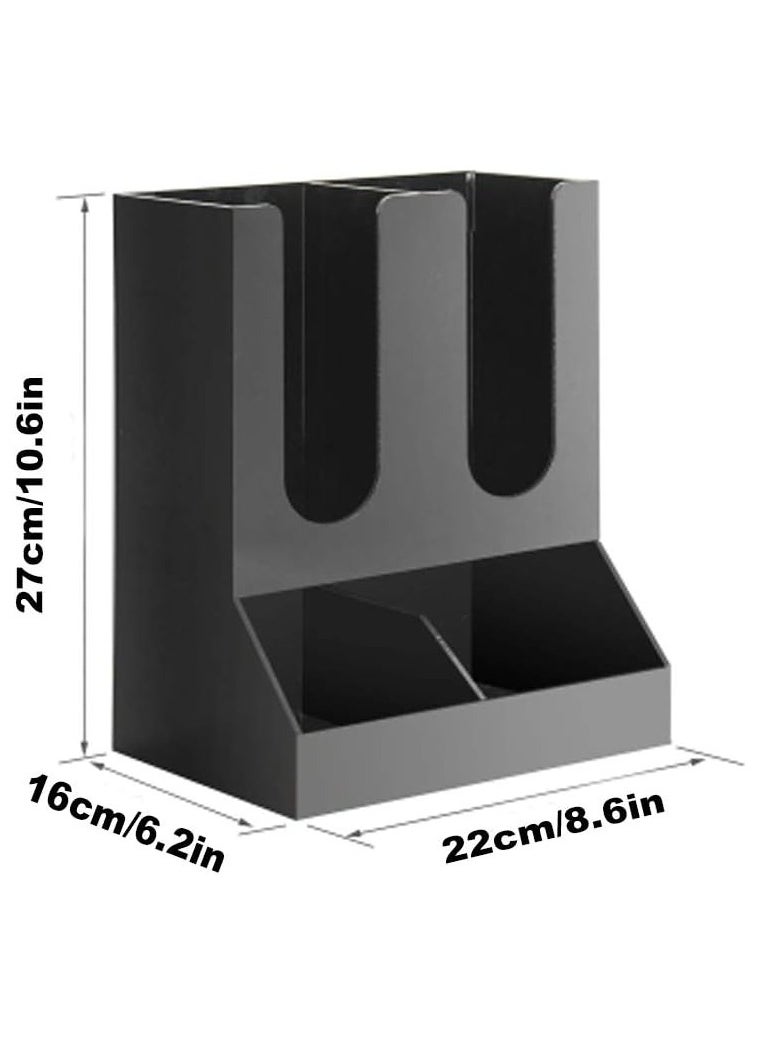 Generic Disposable Paper Cup Holder, Paper Coffee Cup Holder Organizer, 4 Compartment Upright Breakroom Coffee Condiment, for Home, Office, Restaurants  - Image 5