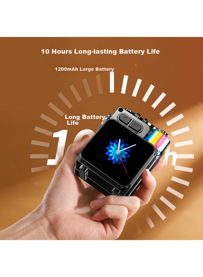 Newmine Bluetooth Speaker With Lyrics Display, Portable Computer And Phone Speaker With Built-in Microphone, Subwoofer, Desktop And Outdoor Metal Pocket Speaker With Display Screen K15 - Image 2
